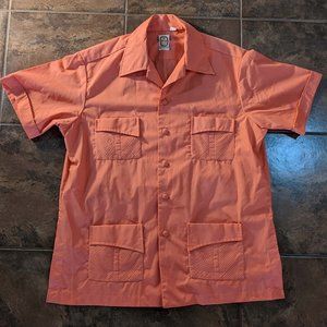 Vintage Peach Jayson  short sleeve lounge shirt
